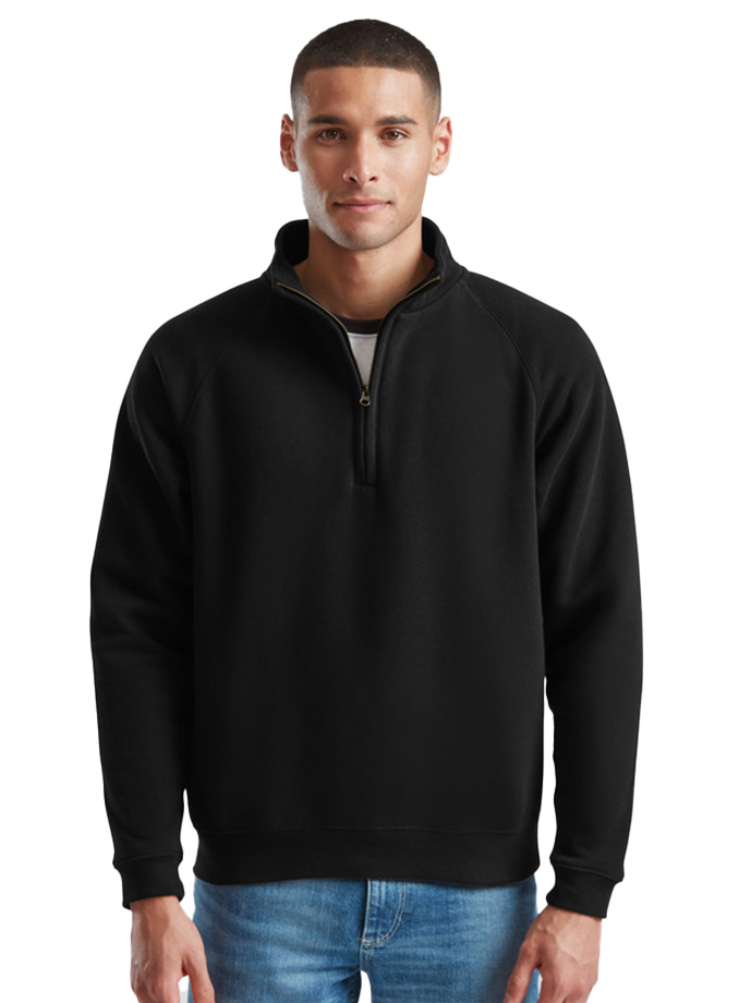 Φούτερ 62-032-0 Fruit of the Loom Premium Zip Neck Black