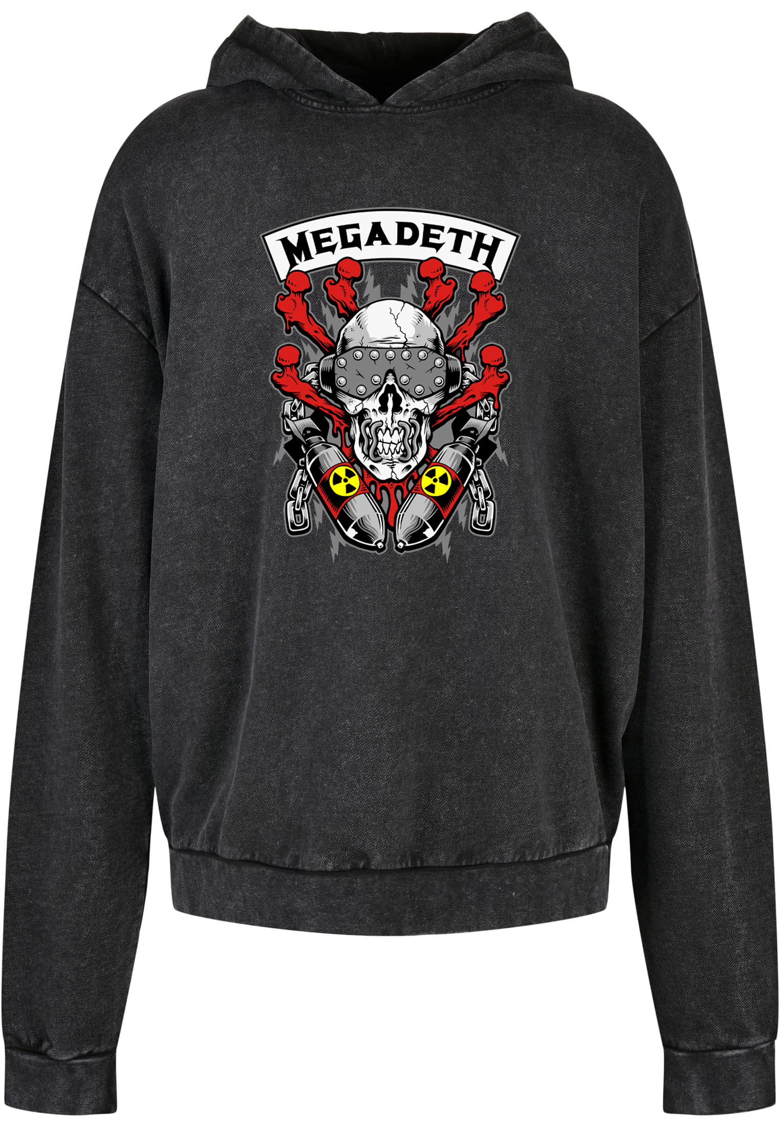 Oversized Premium Hoodie Megadeth Art3 Rock Avenue Black