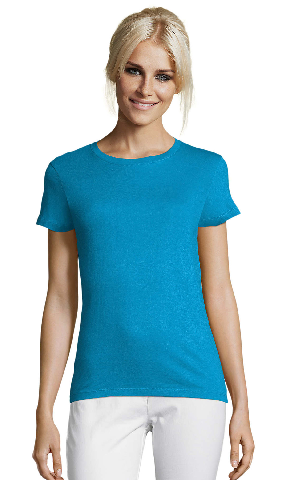 Γυναικείο T-shirt 01825 SOL'S Regent Women Aqua
