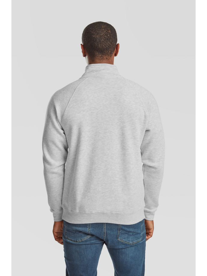 Φούτερ με Φερμουάρ Raglan 62-032-0 Fruit Of The Loom Heather Grey ανδρικά Simple Wear