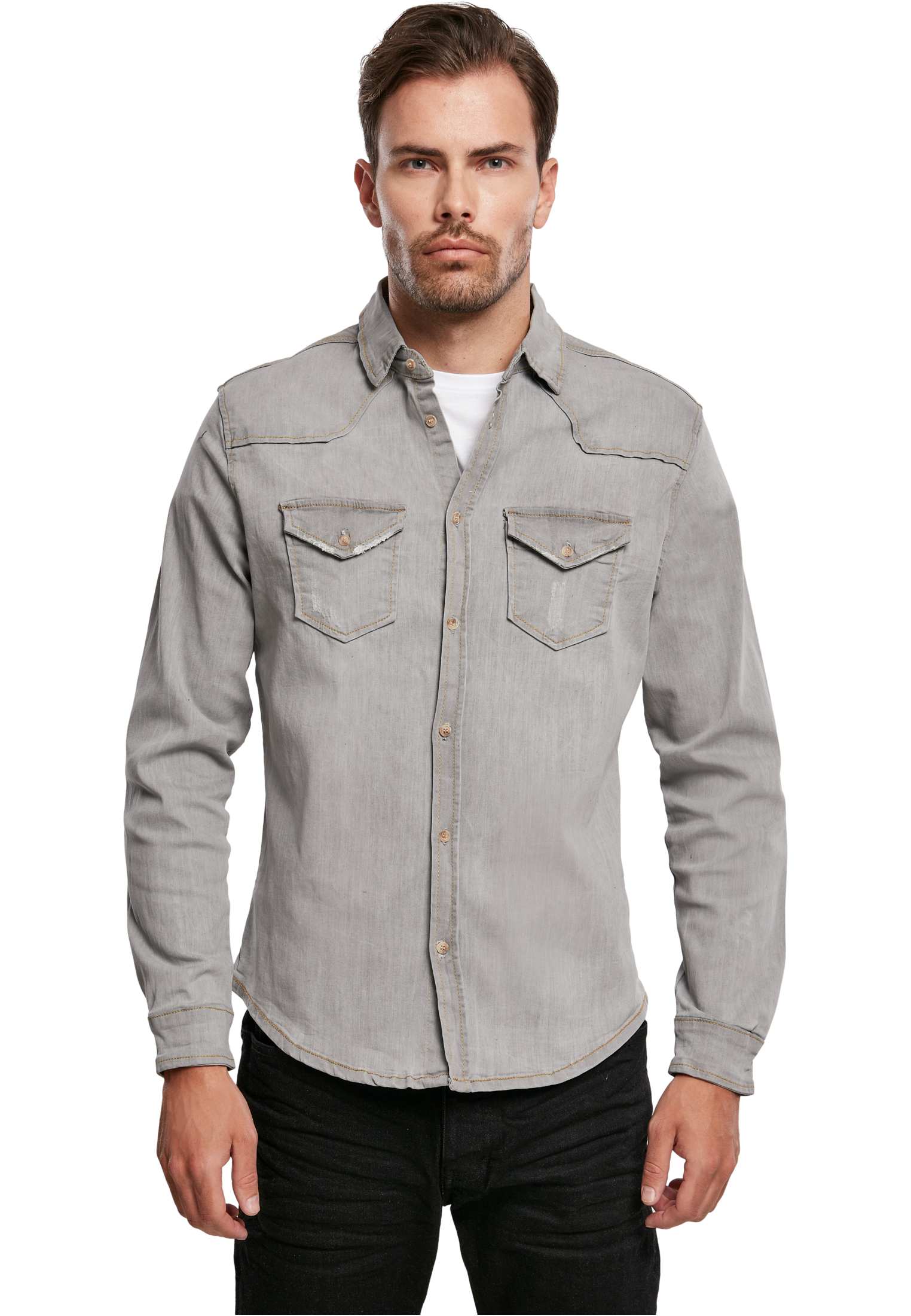 Πουκάμισο BD4020 Brandit Grey Γκρι
