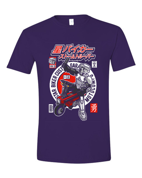 T-Shirt Motocompo Pop Culture Purple
