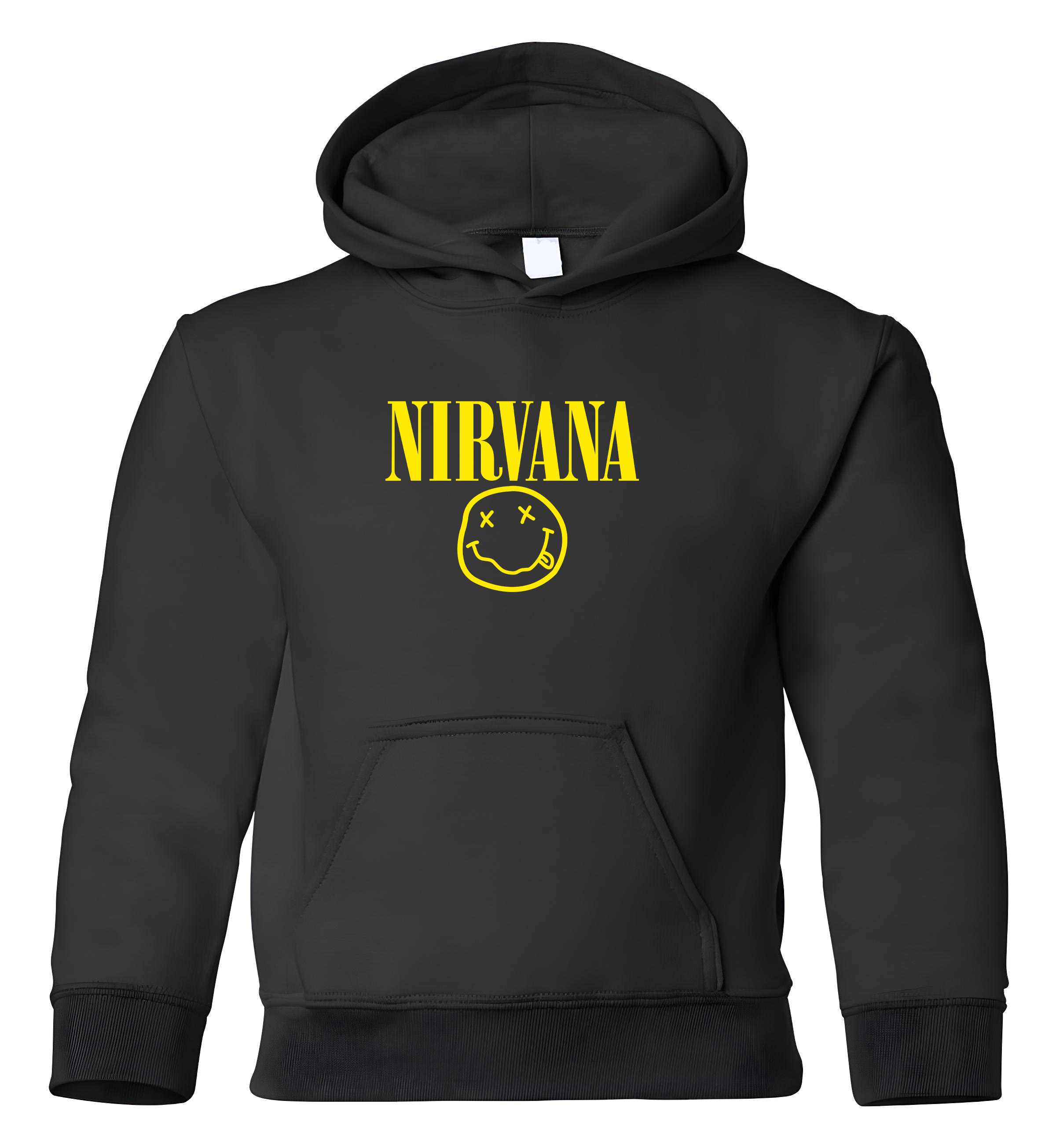 Παιδικό Hoodie Nirvana Face Art Rock Avenue Black