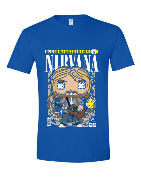 T-Shirt Nirvana Kurt Cobain Pop Culture Royal