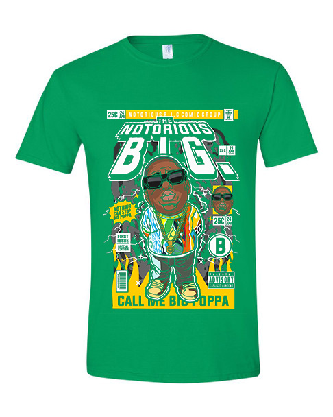 T-Shirt Notorious B.I.G Pop Culture Irish Green