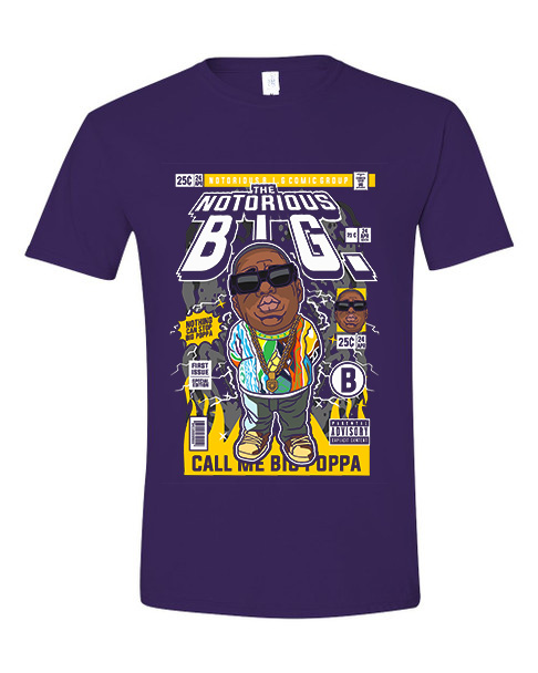 T-Shirt Notorious B.I.G Pop Culture Purple