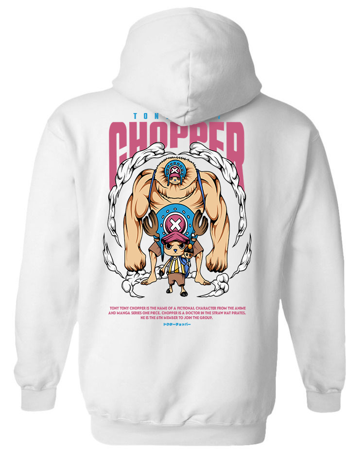 Hoodie One Piece Chopper Pop Culture White