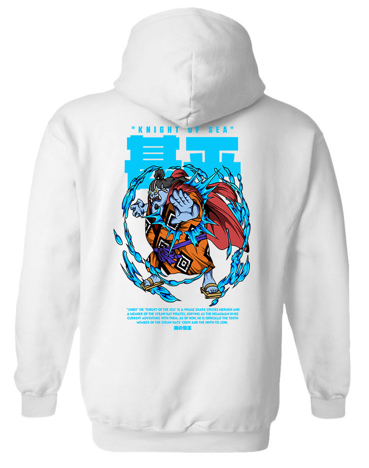 Hoodie One Piece Jinbei Pop Culture White