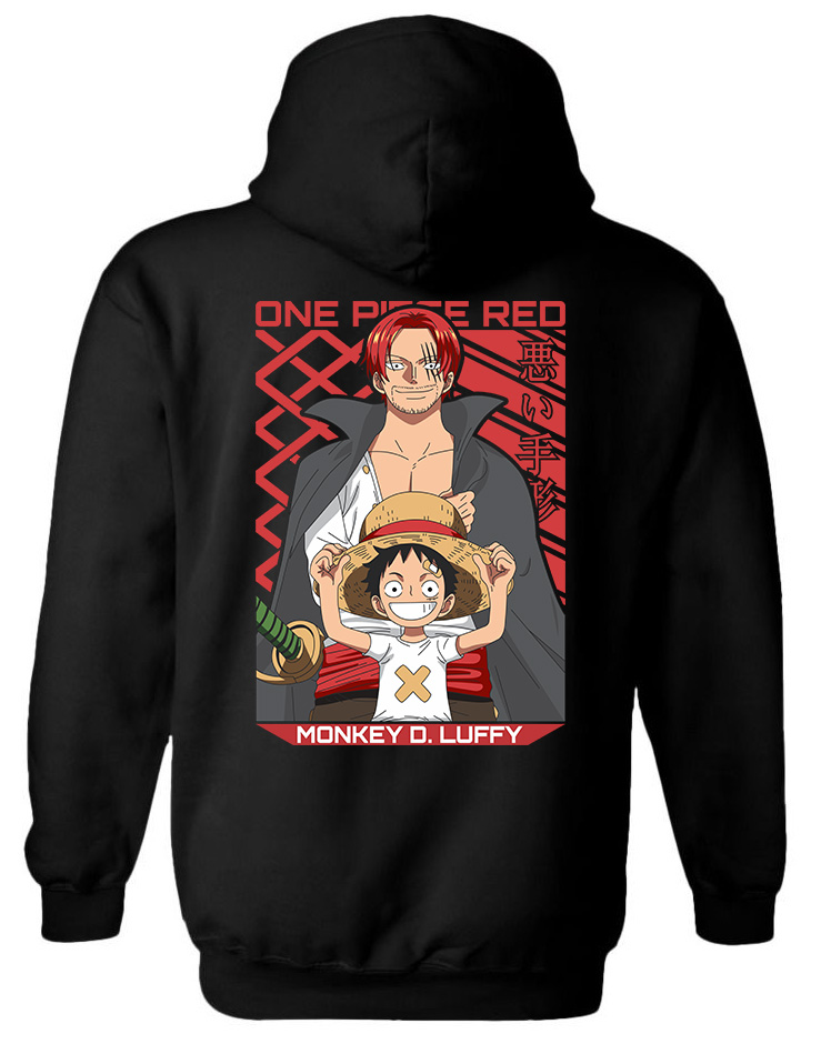 Hoodie One Piece Luffy Pop Culture Black