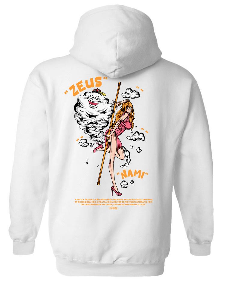 Hoodie One Piece Nami Pop Culture White