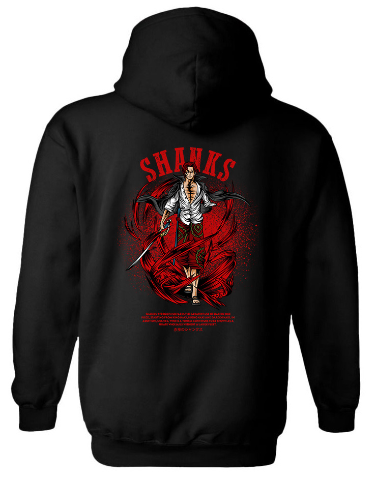 Hoodie One Piece Shanks Pop Culture Black