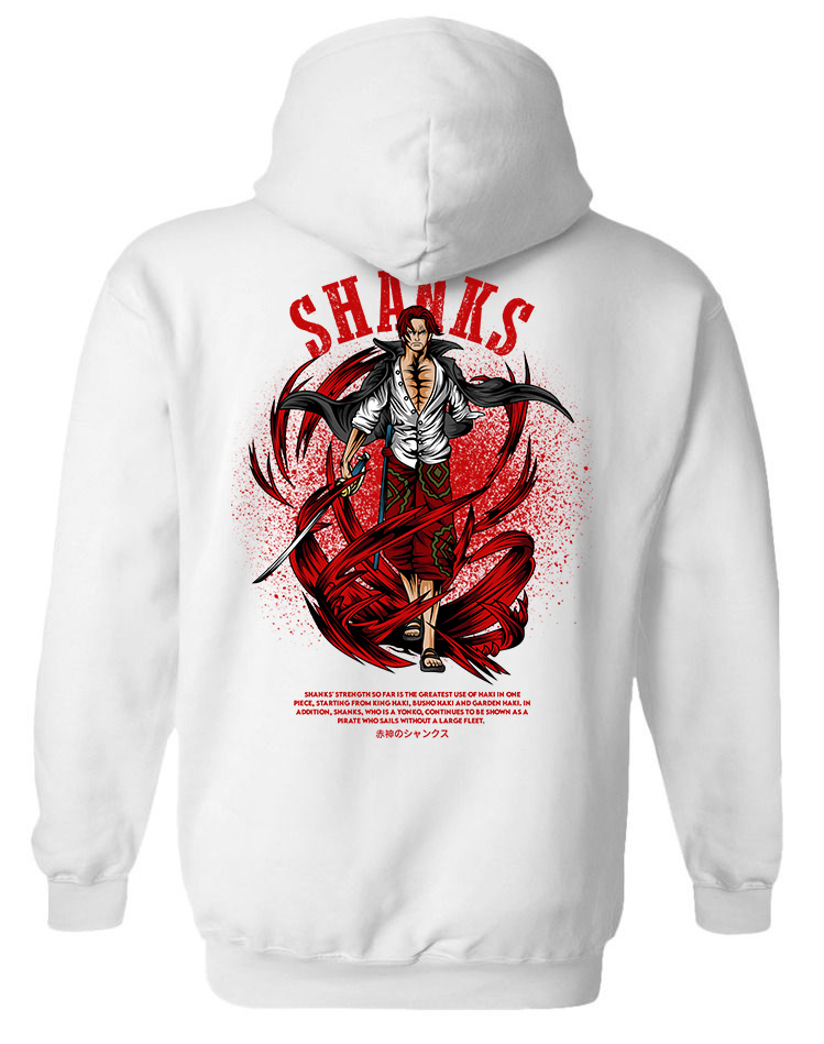 Hoodie One Piece Shanks Pop Culture White