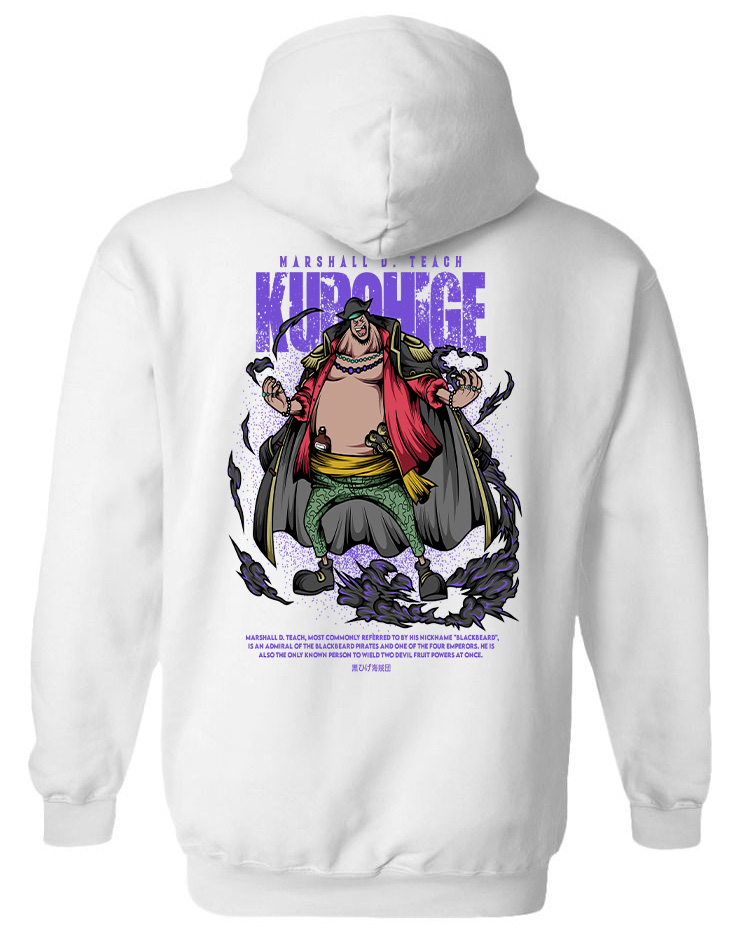 Hoodie One Piece Teach Pop Culture White