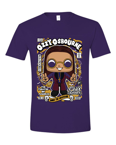 T-Shirt Ozzy Osbourne Pop Culture Purple