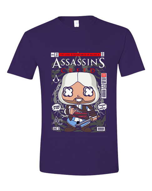 T-Shirt Assasin Creed Pop Culture Purple