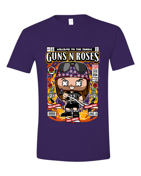 T-Shirt Axl Rose Pop Culture Purple