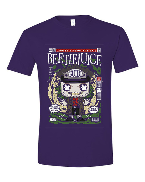 T-Shirt Beetlejuice Pop Culture Purple