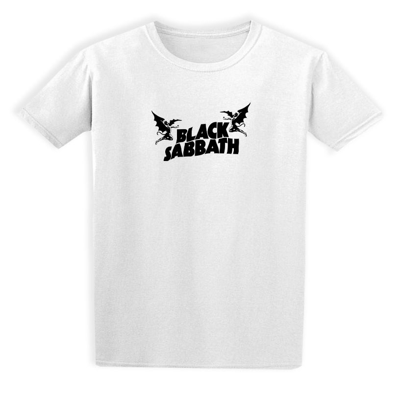 Παιδικό T-shirt Black Sabbath Band Logo Rock Avenue White