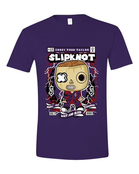 T-Shirt Corey Taylor Slipknot Pop Culture Purple
