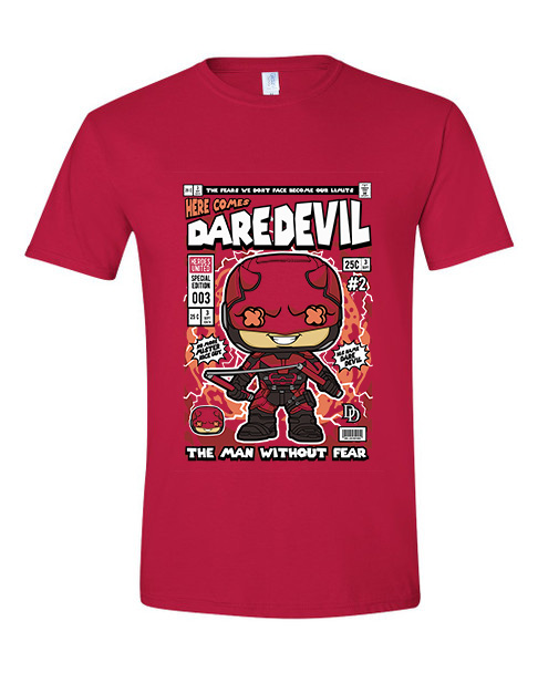 T-Shirt Dare Devil Pop Culture Red