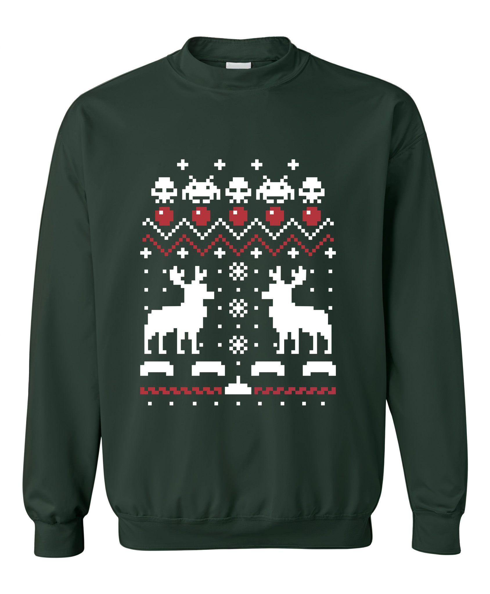Χριστουγεννιάτικο Ugly Sweater Deer Pop Culture Forest Green