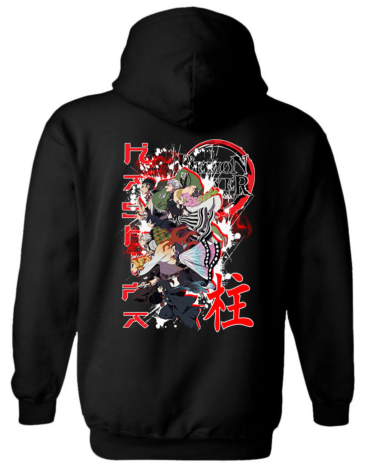 Hoodie Demon Slayer MassUp Pop Culture Black
