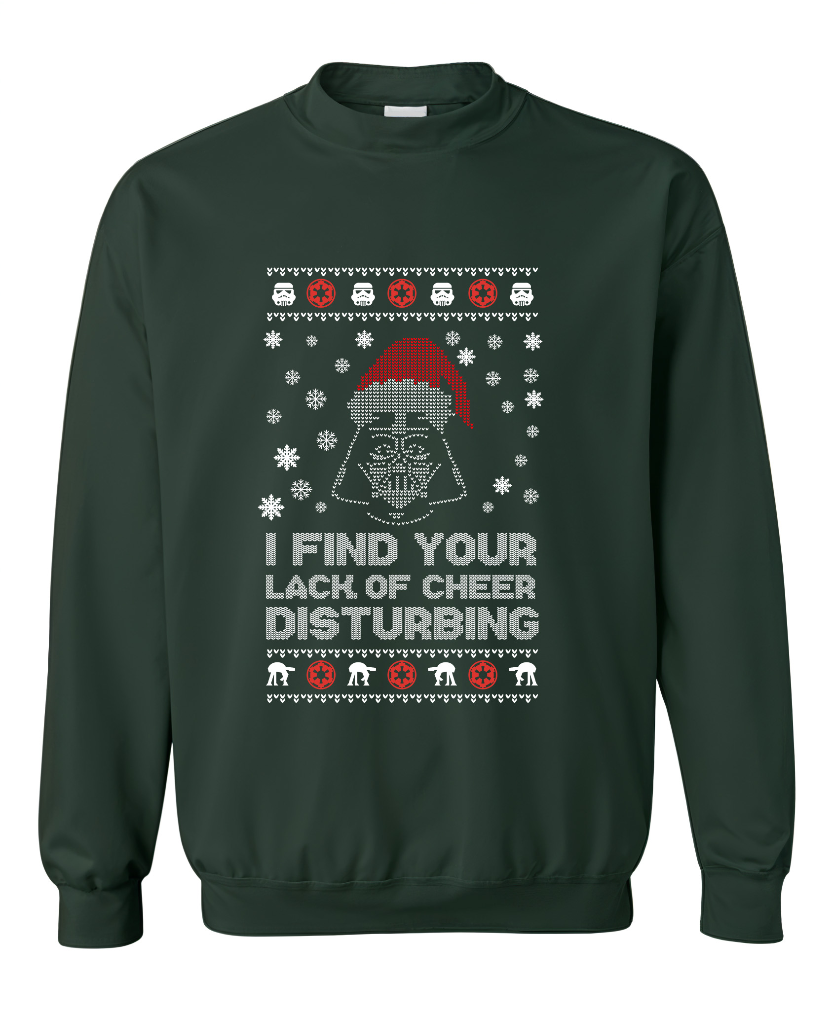 Χριστουγεννιάτικο Ugly Sweater Disturbing Pop Culture Forest Green