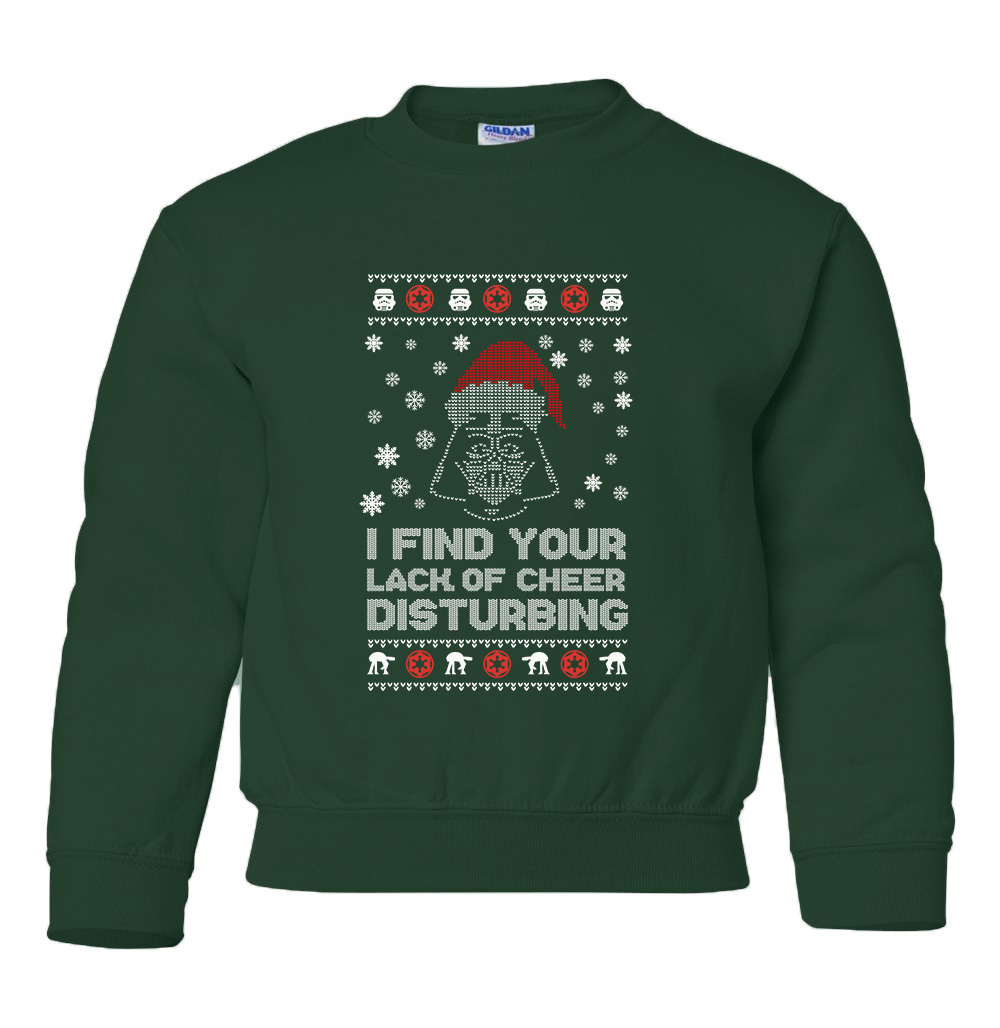 Παιδικό Χριστουγεννιάτικο Ugly Sweater Disturbing Pop Culture Forest Green