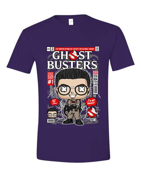 T-Shirt Dr Egon Spengler Ghostbusters Pop Culture Purple