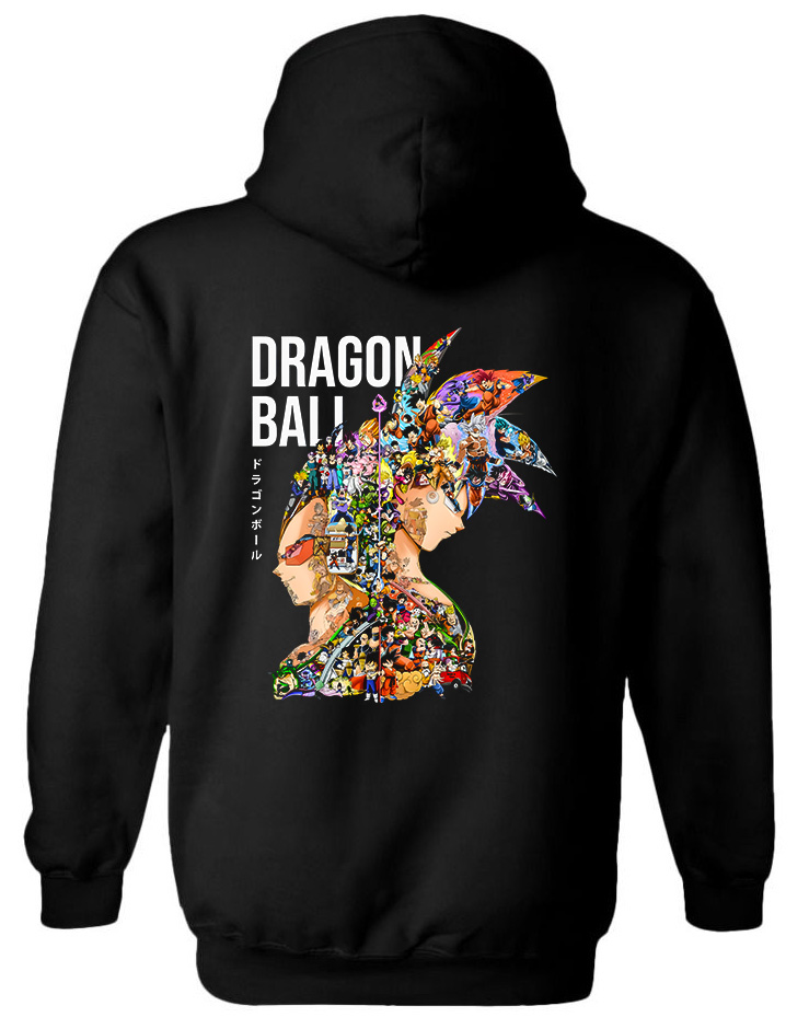 Hoodie Dragon Ball Art2 Pop Culture Black