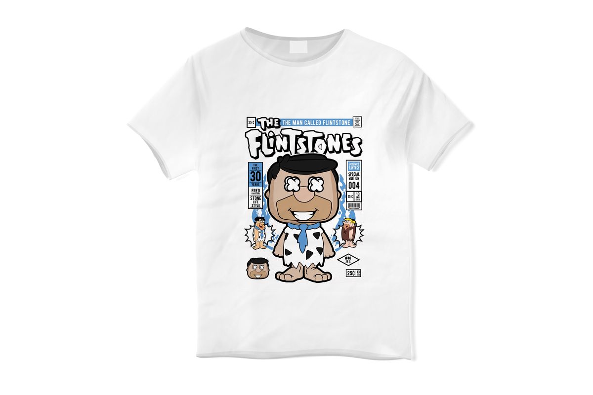 Παιδικό T-shirt Fred Flinstones Pop Culture White