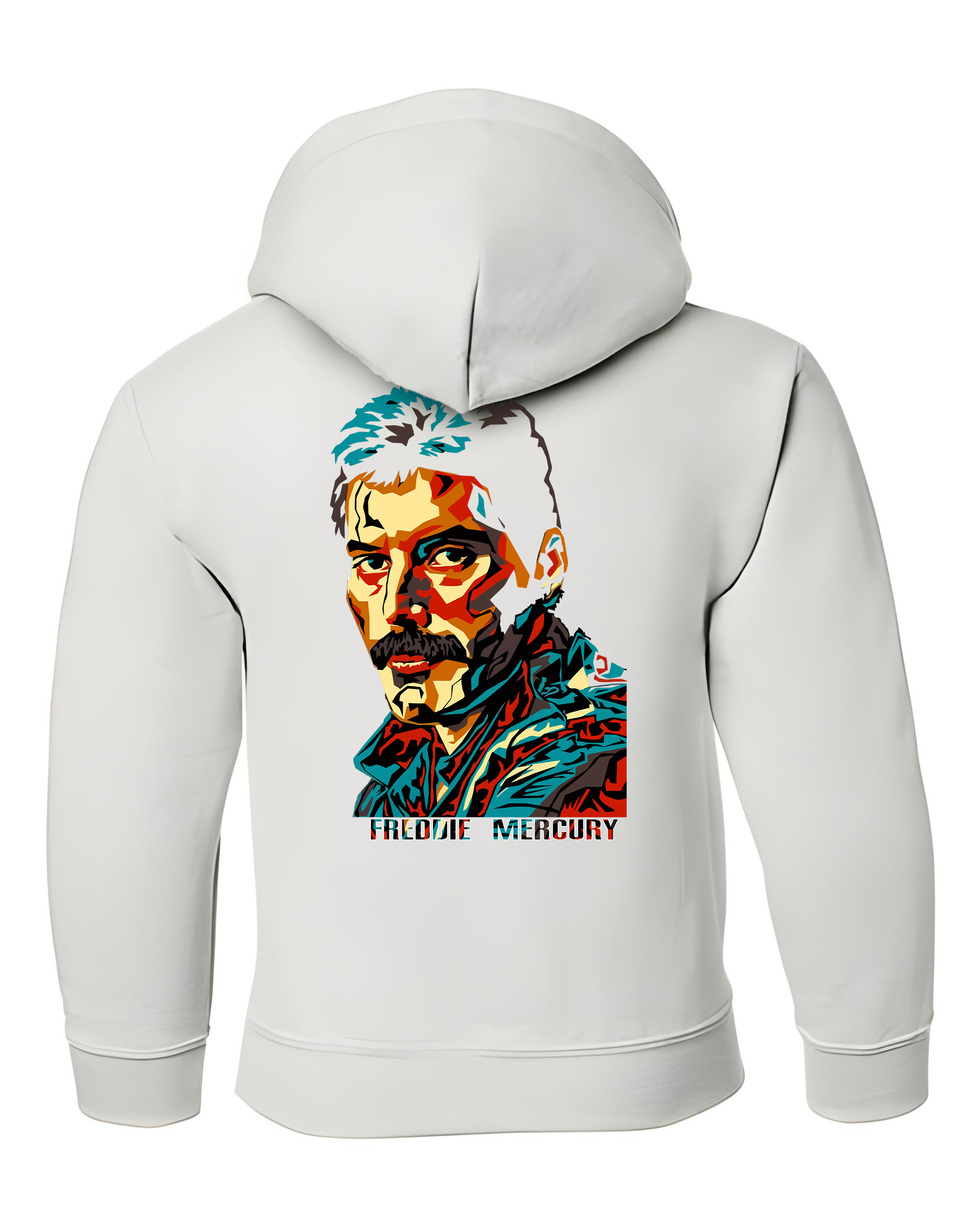 Παιδικό Hoodie Freddie Mercury Face Art Rock Avenue White