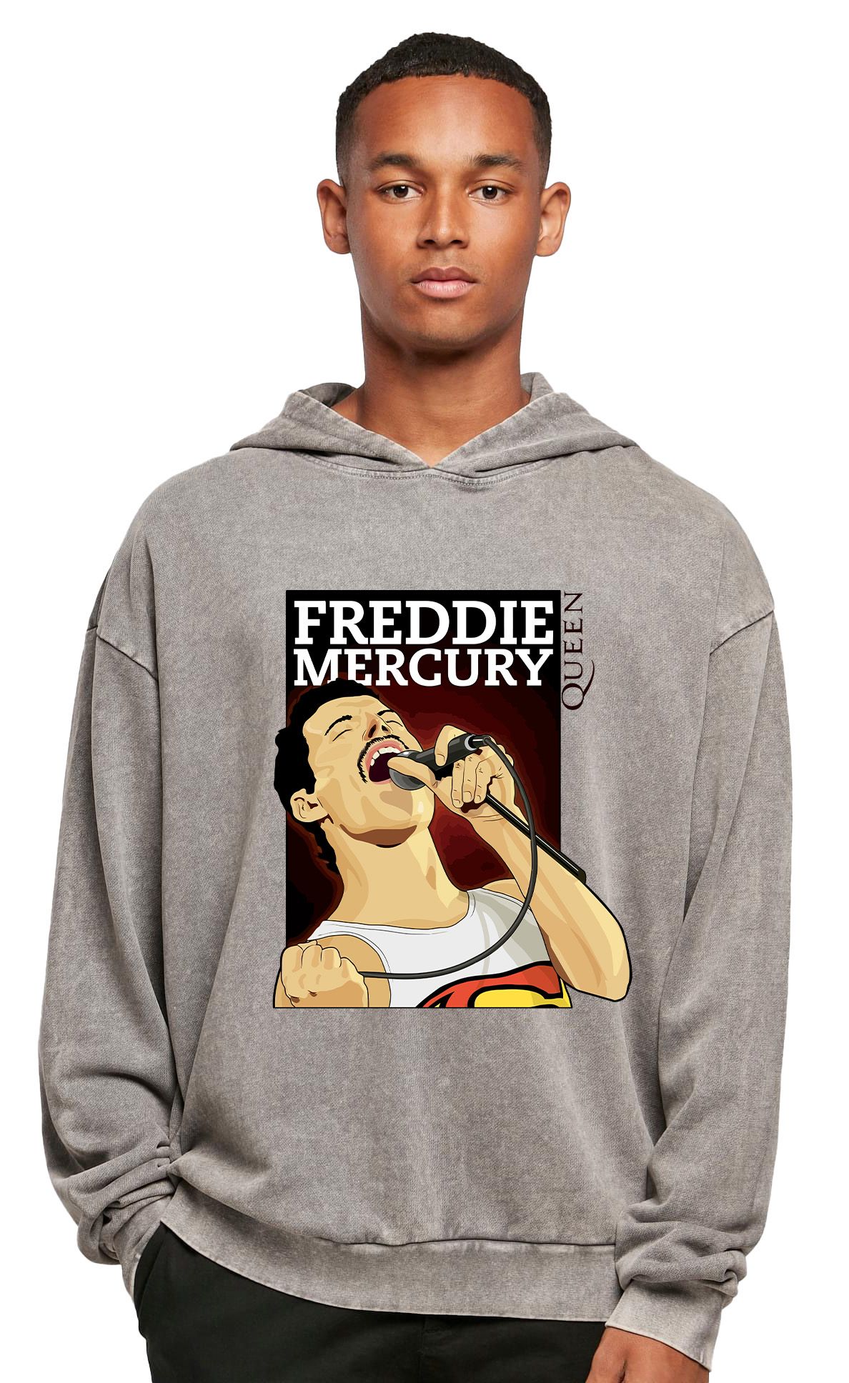Oversized Premium Hoodie Freedie Mercury 1 Rock Avenue Asphalt ανδρικά Φούτερ Simple Wear