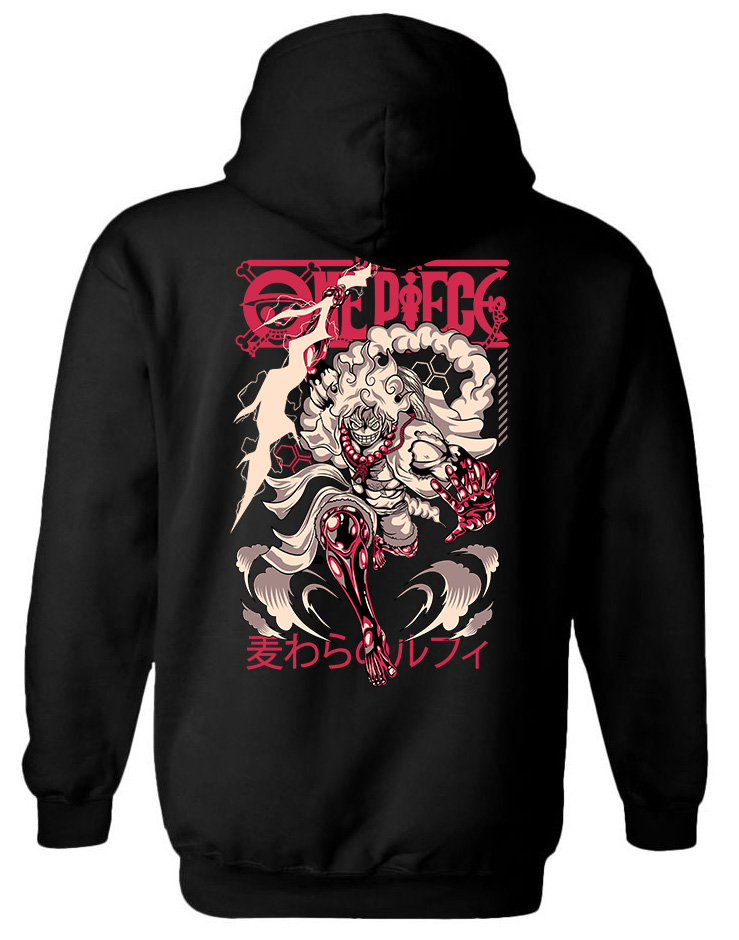 Hoodie Gear One Piece Pop Culture Black