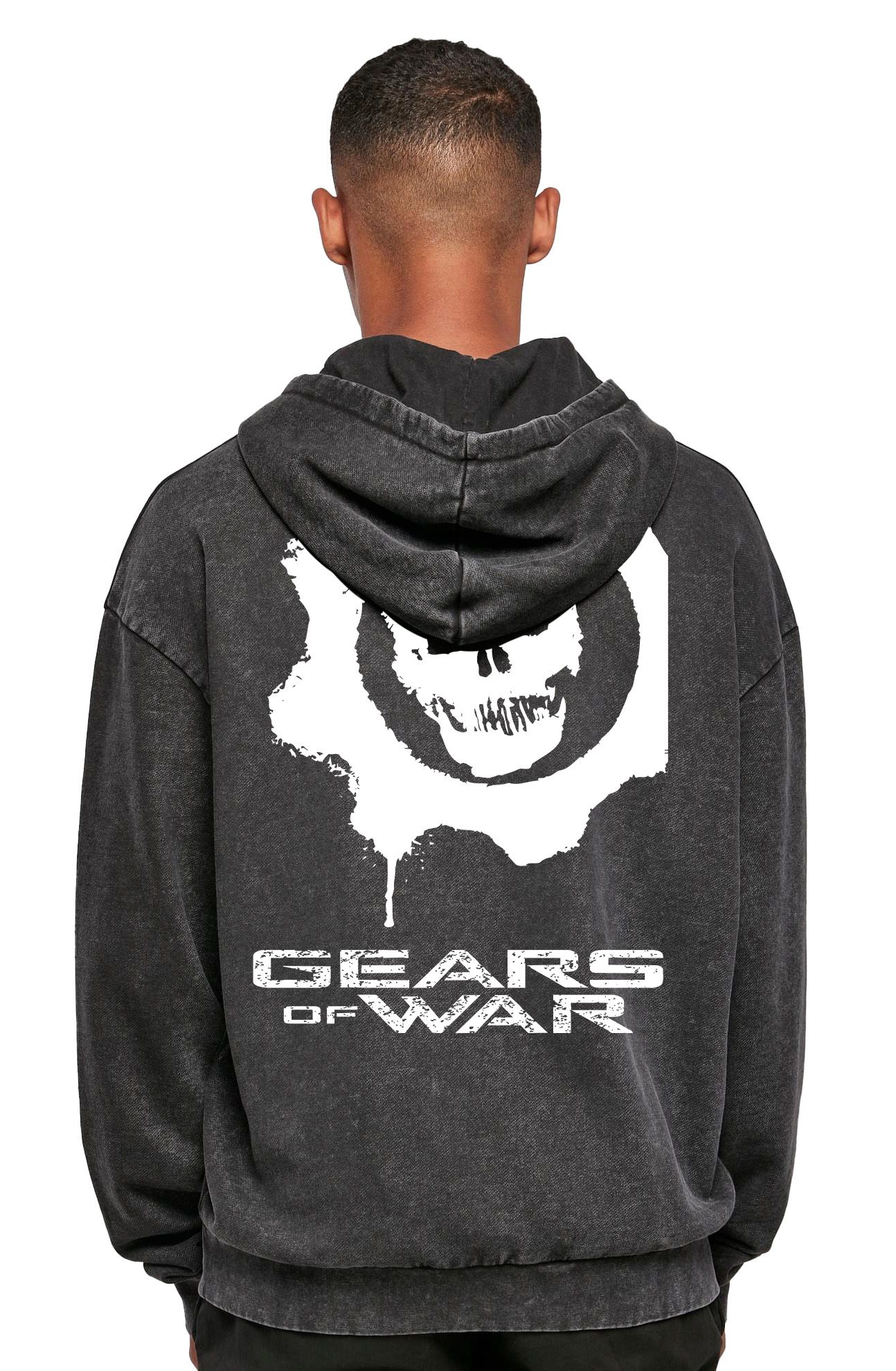 Oversized Premium Hoodie Gears Of War Pop Culture Black ανδρικά Φούτερ Simple Wear