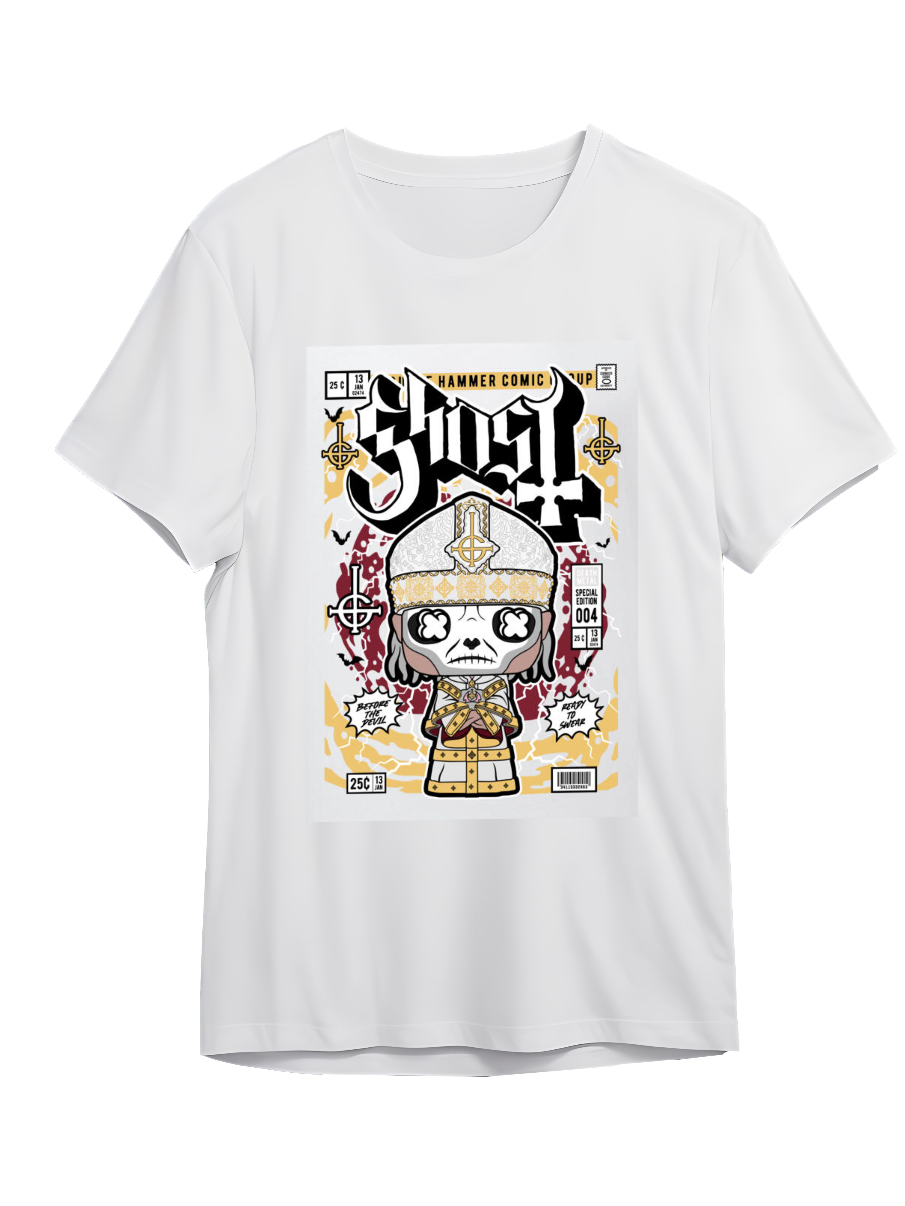 T-Shirt Ghost Pop Culture White