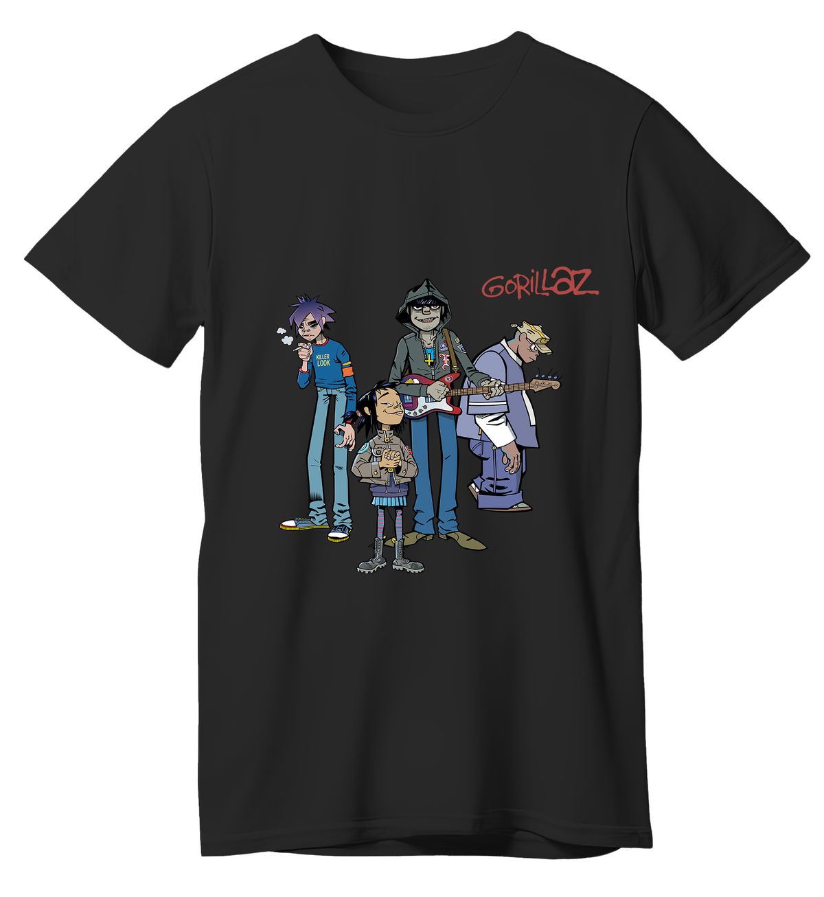 T-Shirt Gorillaz Art1 Rock Avenue Black