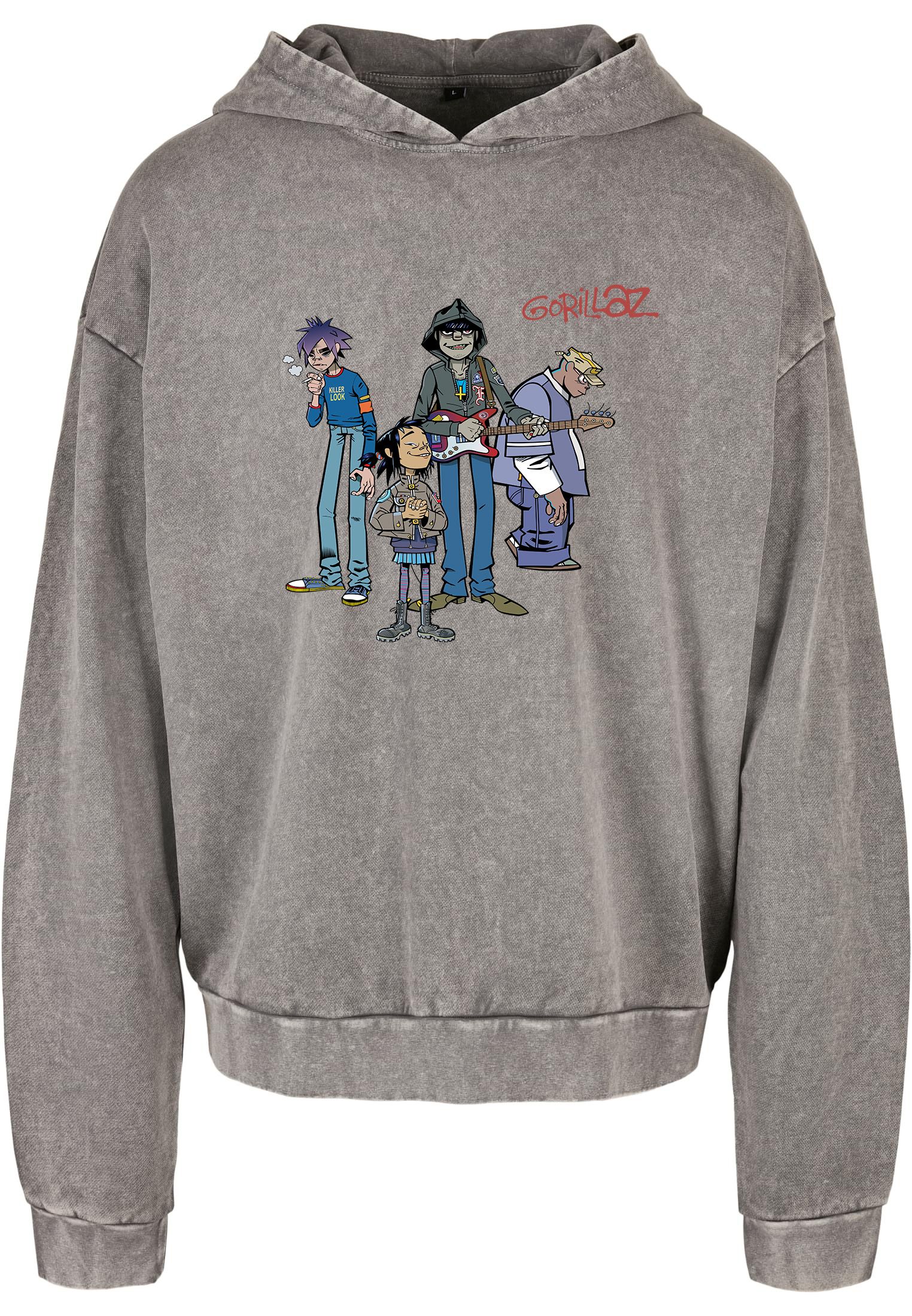 Oversized Premium Hoodie Gorillaz Art1 Rock Avenue Asphalt