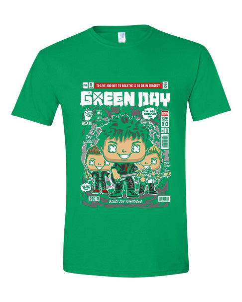 T-Shirt Green Day Pop Culture Irish Green