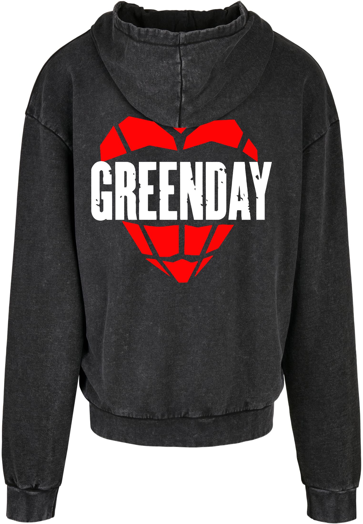 Oversized Premium Hoodie Green Day Grenade Rock Avenue Black