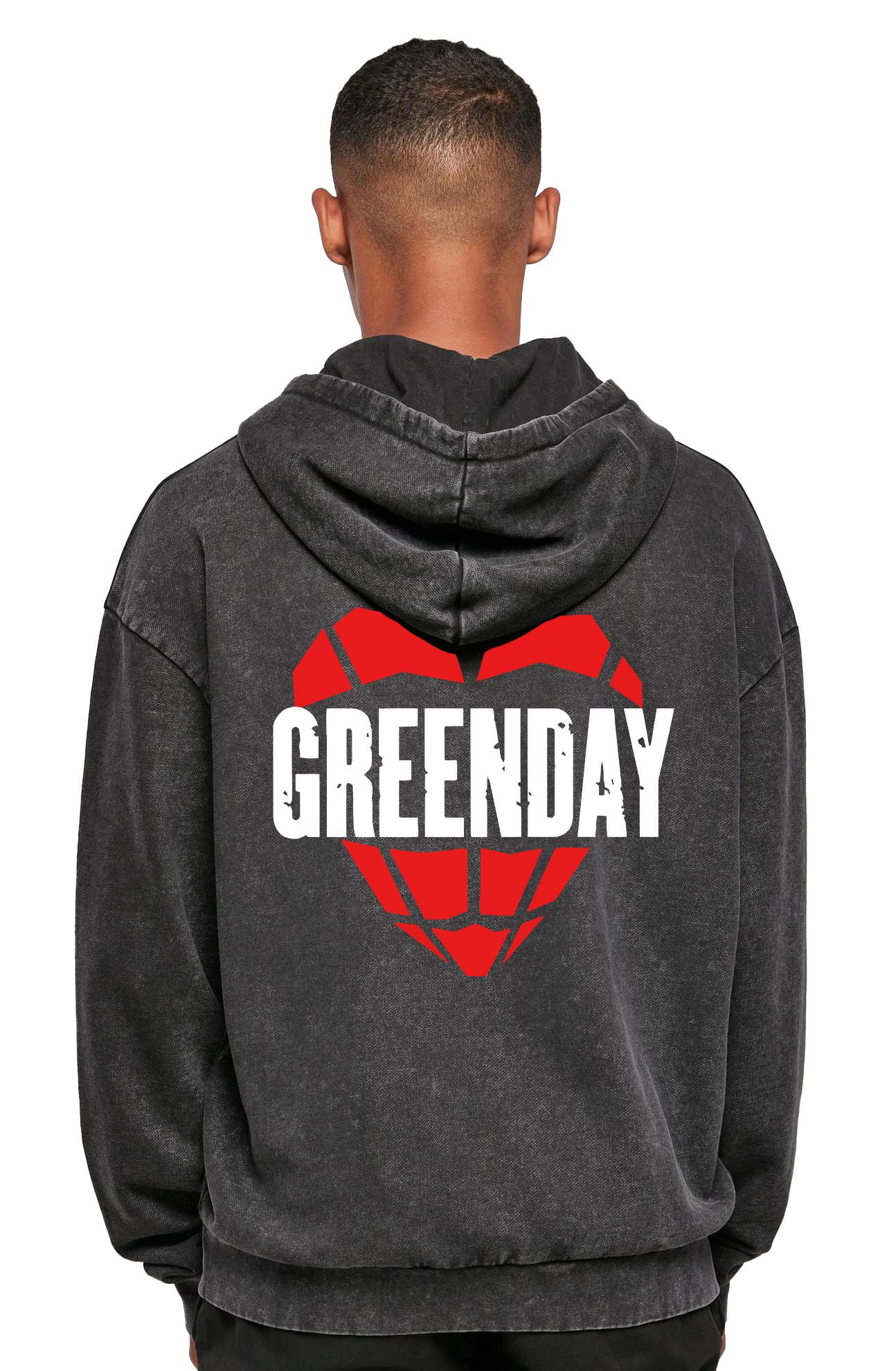 Oversized Premium Hoodie Green Day Grenade Rock Avenue Black ανδρικά Φούτερ Simple Wear