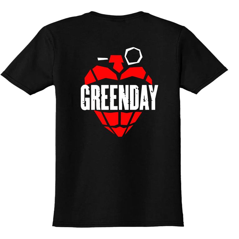 Παιδικό T-shirt Green Day Grenade Rock Avenue Black