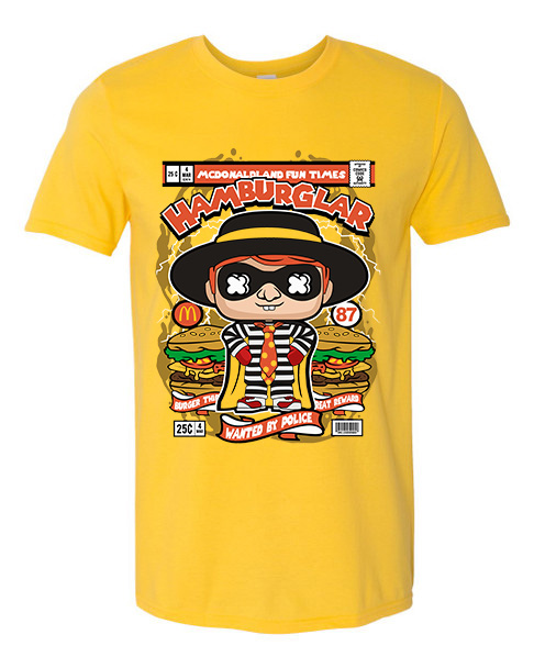 T-Shirt Hamburglar Pop Culture Daisy