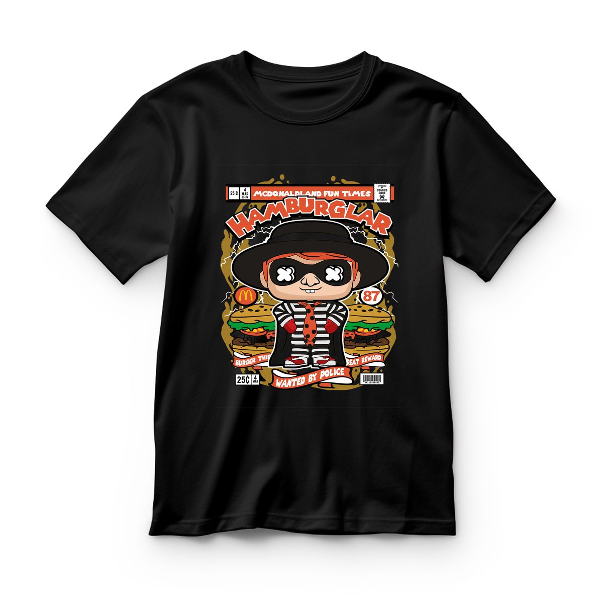 Παιδικό T-shirt Hamburglar Pop Culture Black