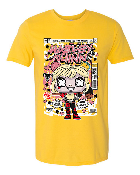 T-Shirt Harley Quinn Pop Culture Daisy