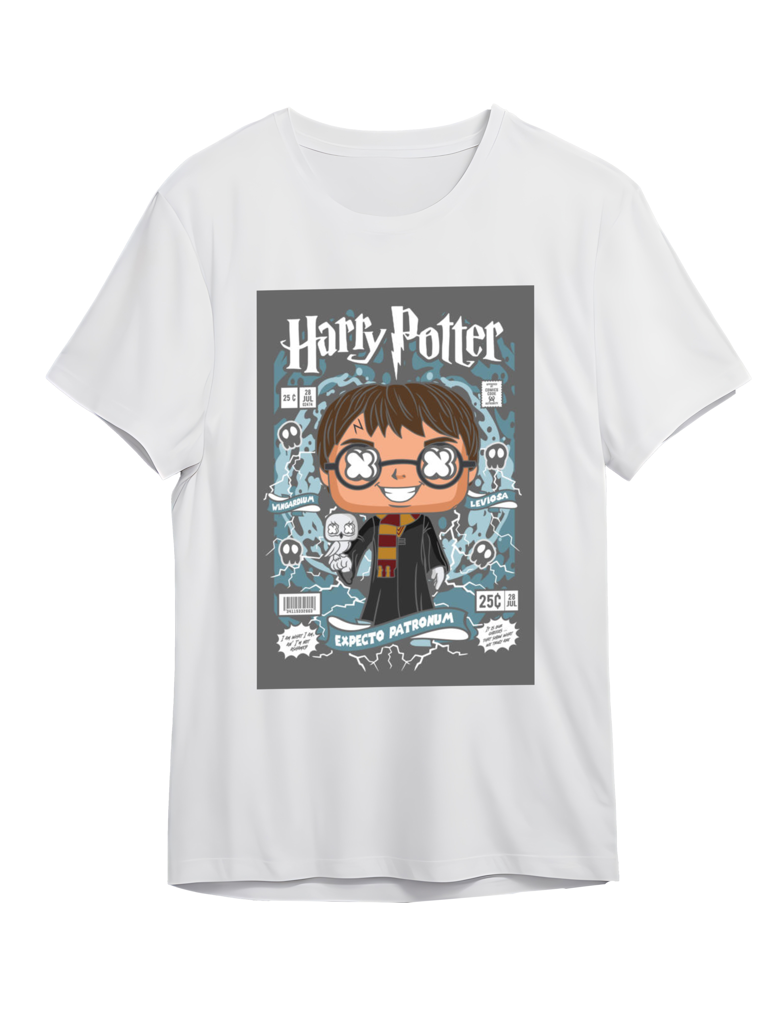 T-Shirt Harry Potter Pop Culture White