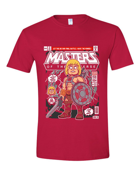 T-Shirt Heman Pop Culture Red