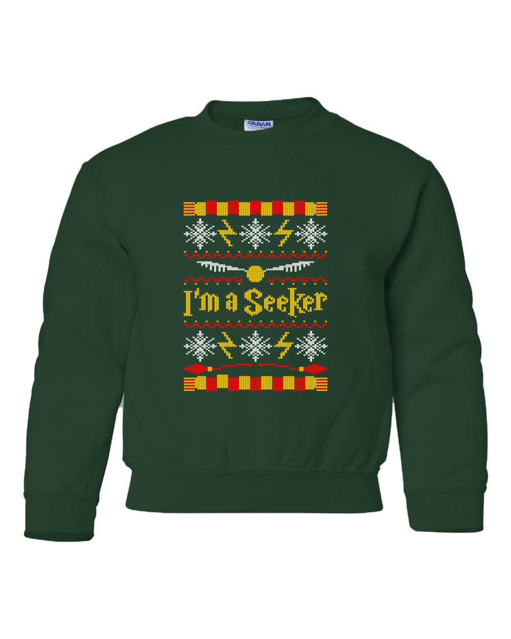 Παιδικό Χριστουγεννιάτικο Ugly Sweater I'm a Seeker Pop Culture Forest Green