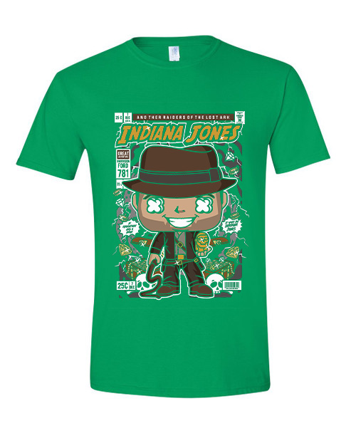 T-Shirt Indiana Jones Pop Culture Irish Green