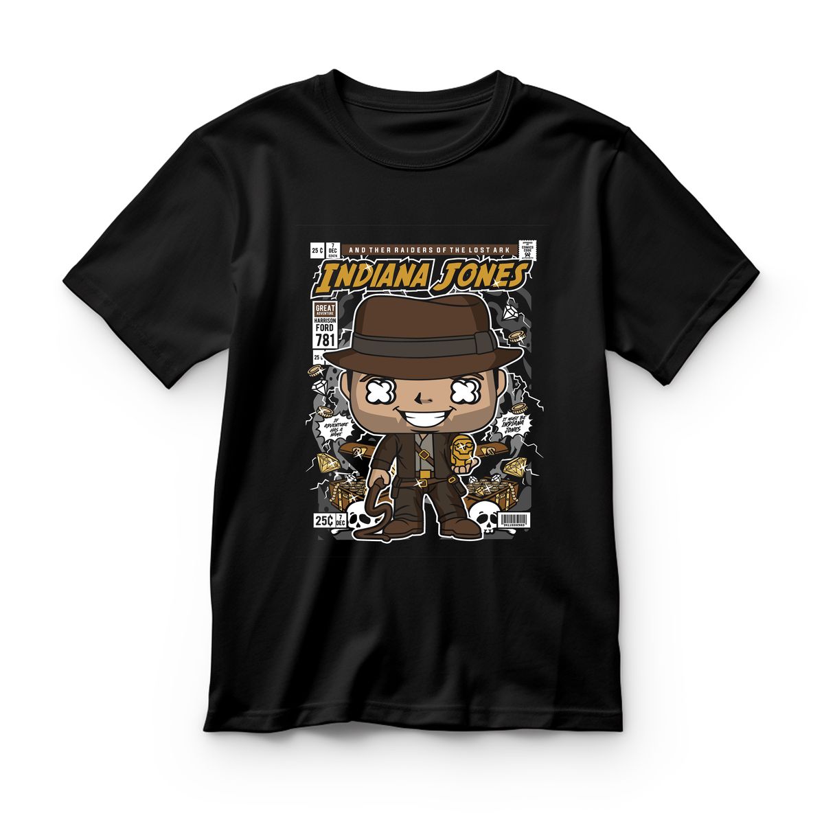 Παιδικό T-shirt Indiana Jones Pop Culture Black